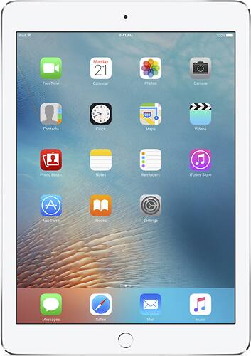Apple - 12.9- Inch iPad Pro with Wi-Fi + Cellular - 256 GB - Silver - Larger Front
