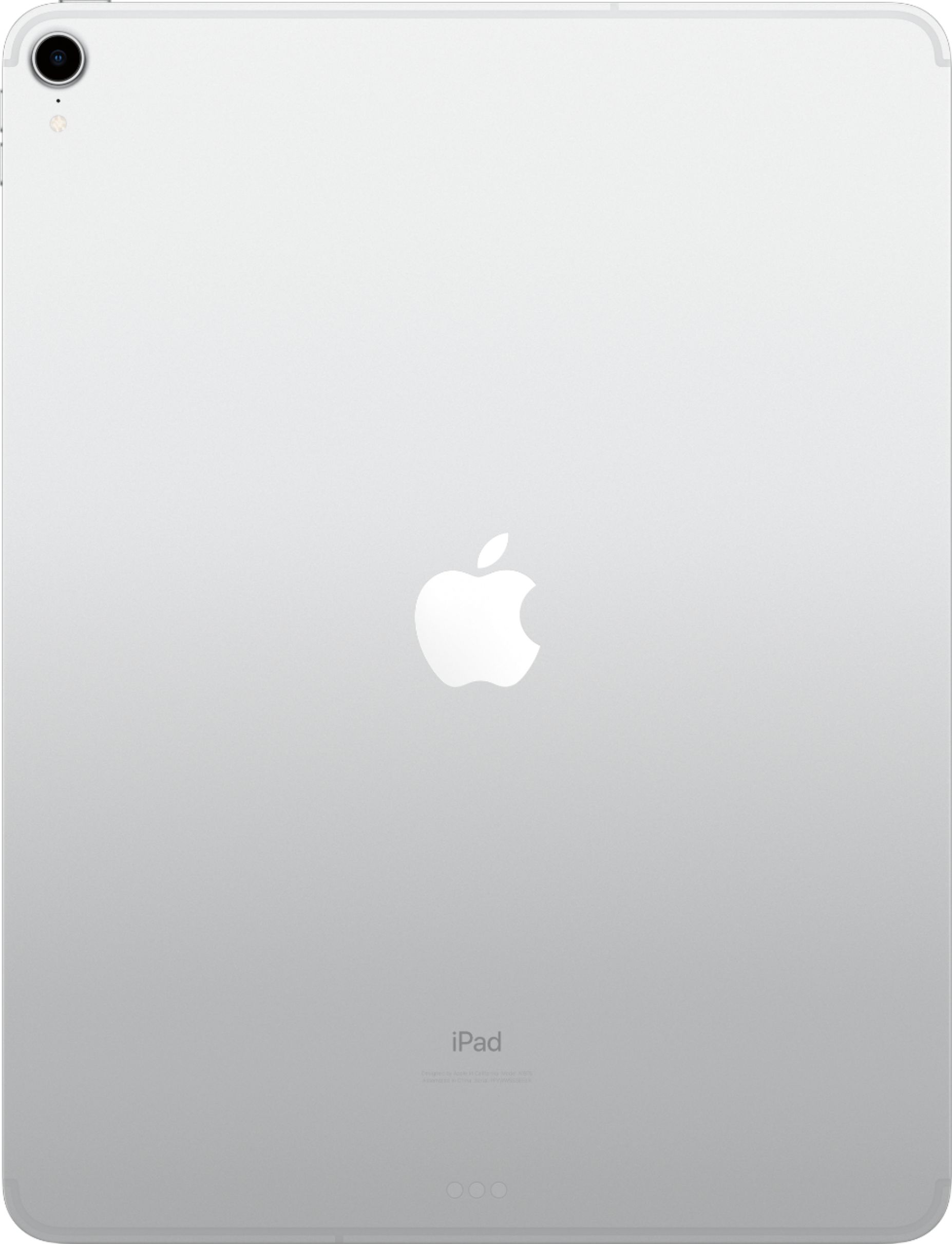 Back View: Apple - 12.9-Inch iPad Pro (4th Generation) with Wi-Fi + Cellular - 1TB (Unlocked) - Space Gray