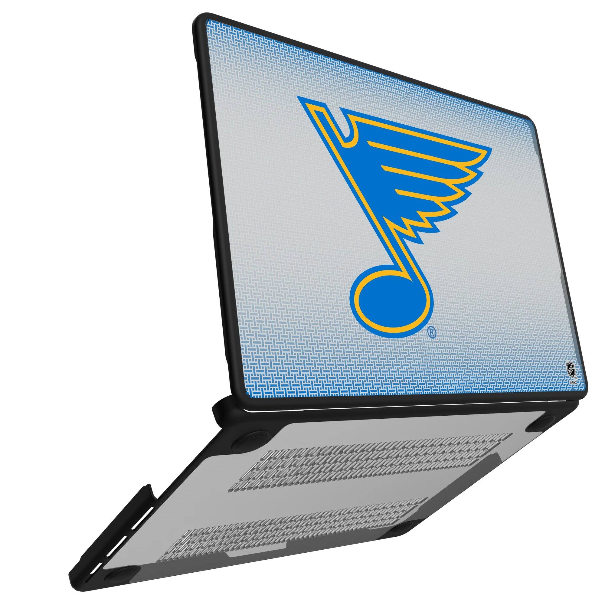Alt View 1. Keyscaper - St. Louis Blues Linen MacBook Case - Air 15 in - Multicolor.