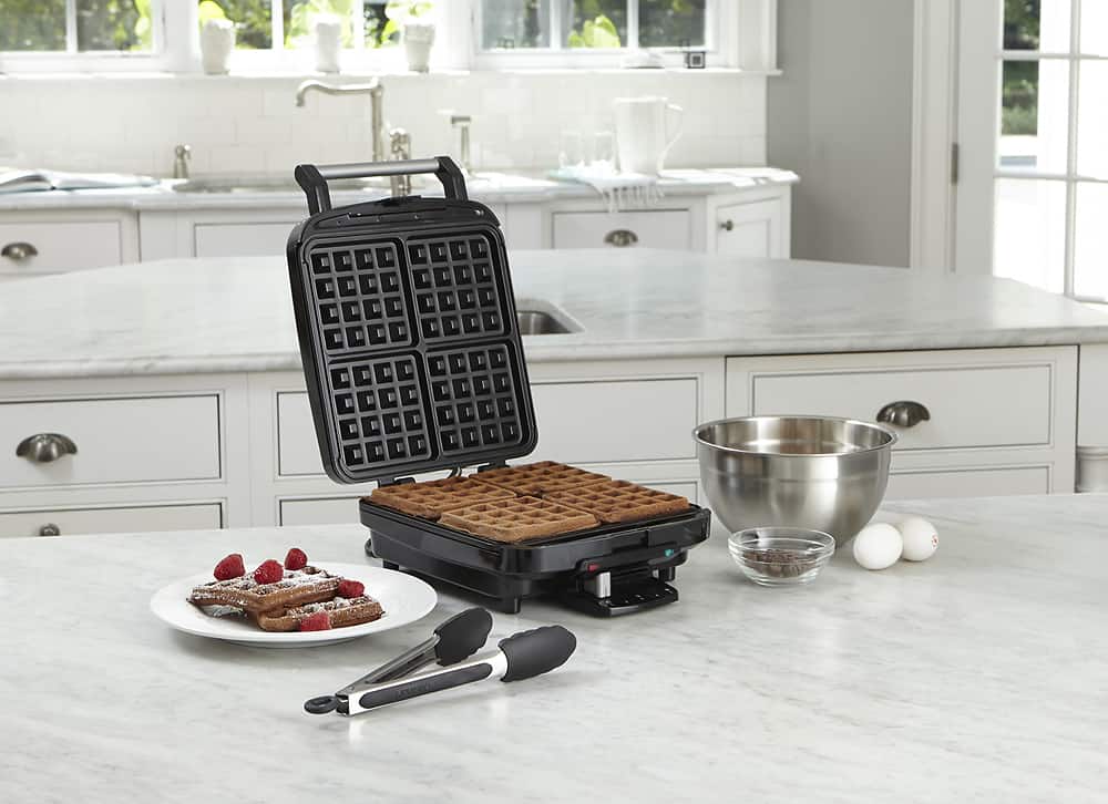 Alt View 11. Cuisinart - 4-Slice Belgian Waffle Maker - Stainless Steel.