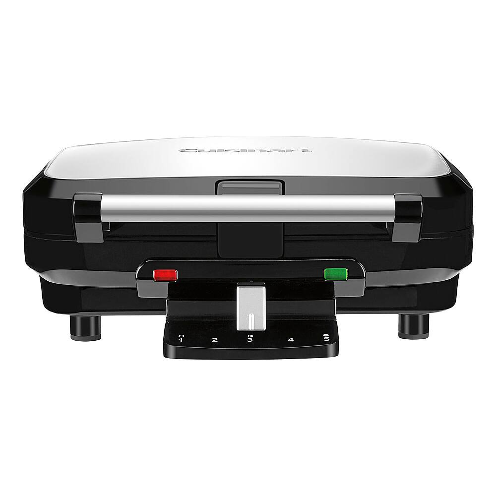 Alt View 12. Cuisinart - 4-Slice Belgian Waffle Maker - Stainless Steel.