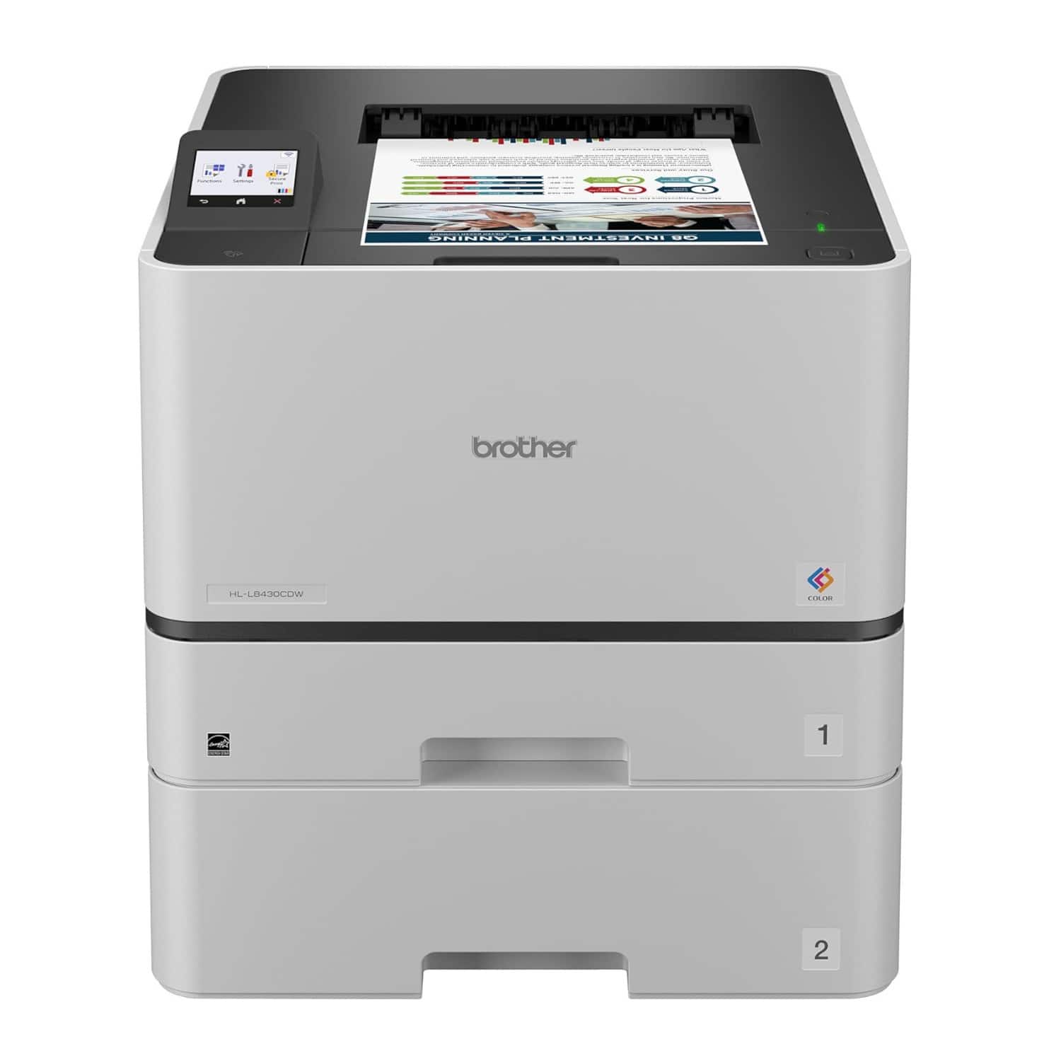 HTRページ im Brother HL L8430CDWT Color Laser Printer 33ppm, 2400x600 dpi, Wi