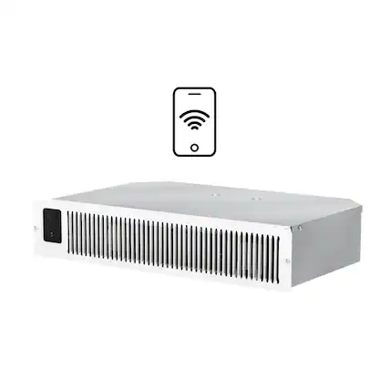 Front. Heat Storm - 1500-Watt Kick Space Wi-Fi Infrared Heater - White.