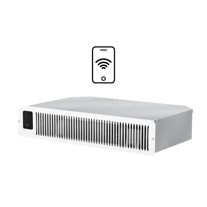 Front. Heat Storm - 1500-Watt Kick Space Wi-Fi Infrared Heater - White.