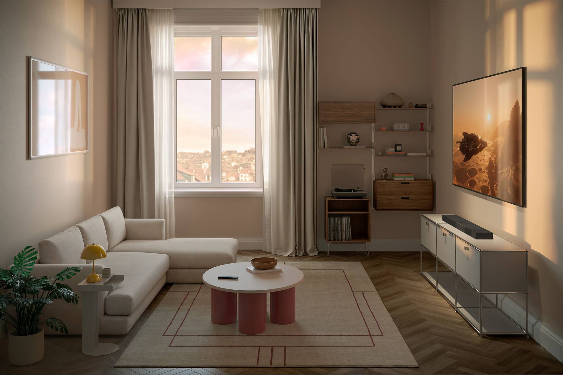 Alt View 3. KEF - XIO Soundbar - Black.