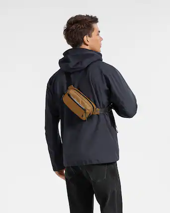 Front. tomtoc - Aviator-T35 1.5L X-Pac Sling Bag with RFID Blocking, Minimalist Crossbody Bag Chest Shoulder Pack for Travel, Everyday - Khaki.