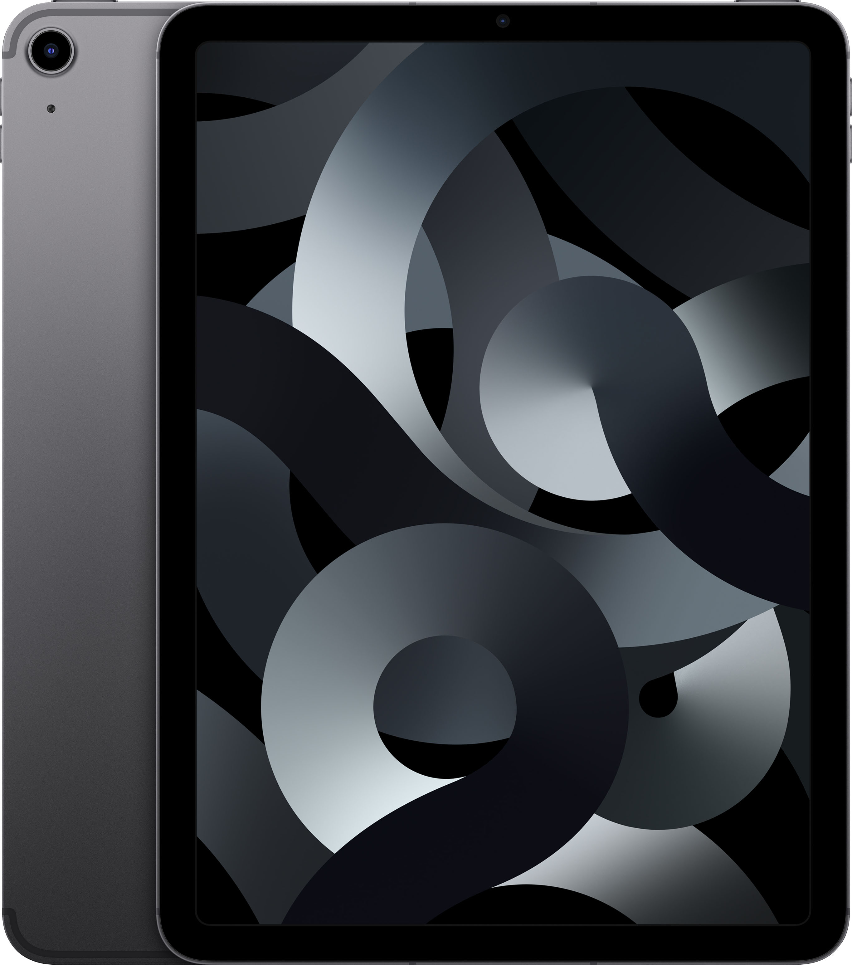 Angle View: Apple - 10.9-Inch iPad Air - Latest Model - (5th Generation) with Wi-Fi - 64GB - Space Gray
