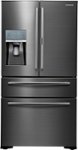 Front Zoom. Samsung - 22.4 Cu. Ft. 4-Door Flex French Door Counter-Depth Fingerprint Resistant Refrigerator with Food ShowCase.