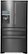 Front Zoom. Samsung - 22.4 Cu. Ft. 4-Door Flex French Door Counter-Depth Fingerprint Resistant Refrigerator with Food ShowCase - Black Stainless Steel.