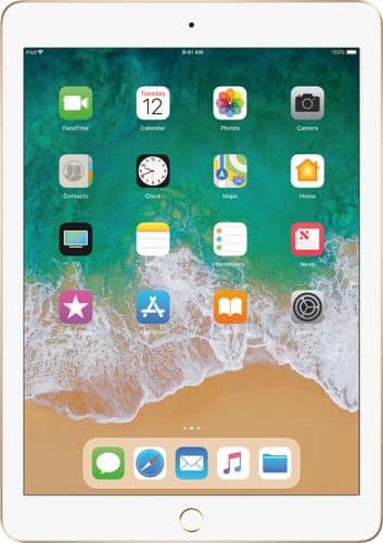 Apple - iPad (Latest Model) with WiFi - 128GB - Gold - Larger Front