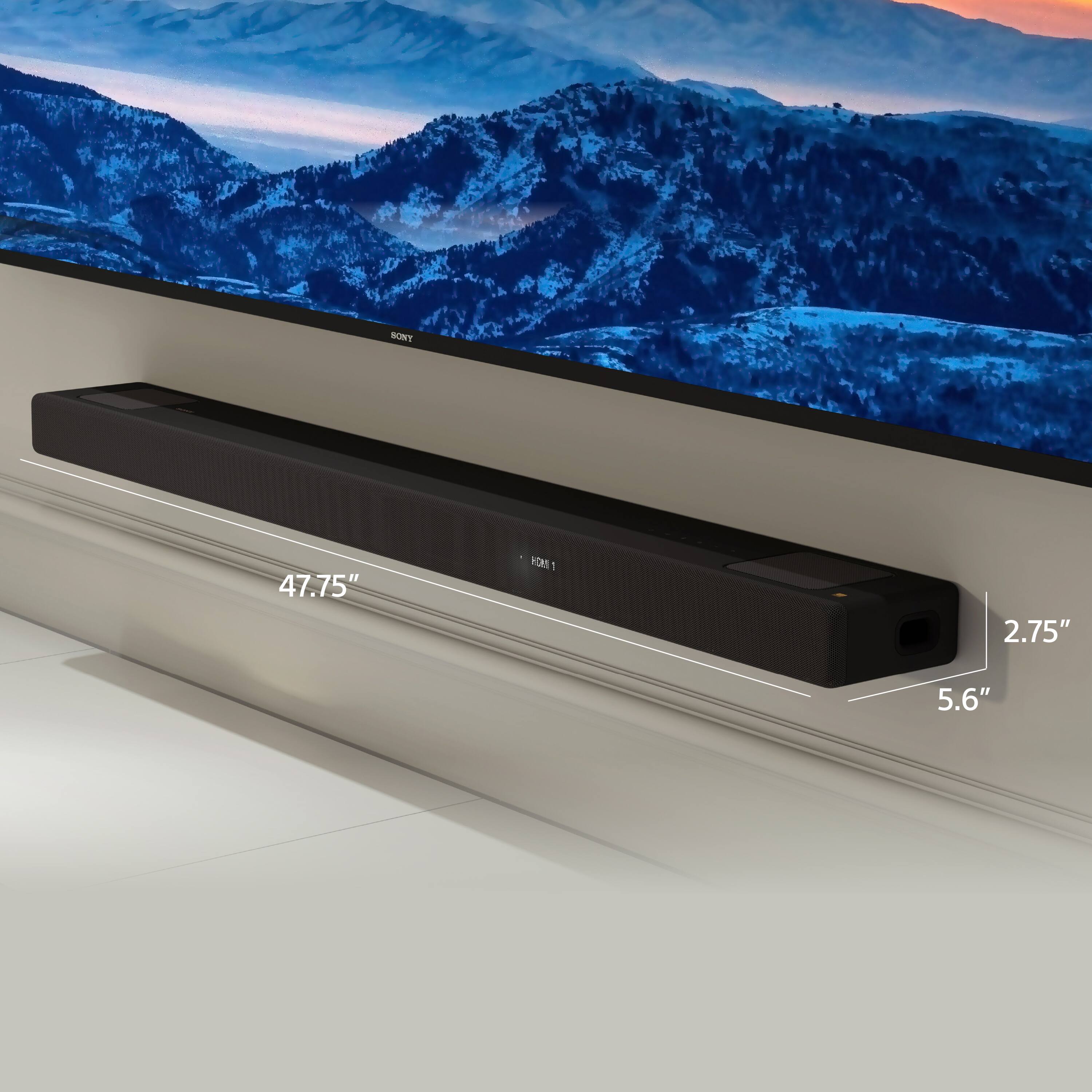 Alt View 27. Sony - Sony HT-A5000 Dolby Atmos Smart Soundbar works with Alexa and Google Assistant, Chromecast built-in, AirPlay2, Bluetooth - Black.