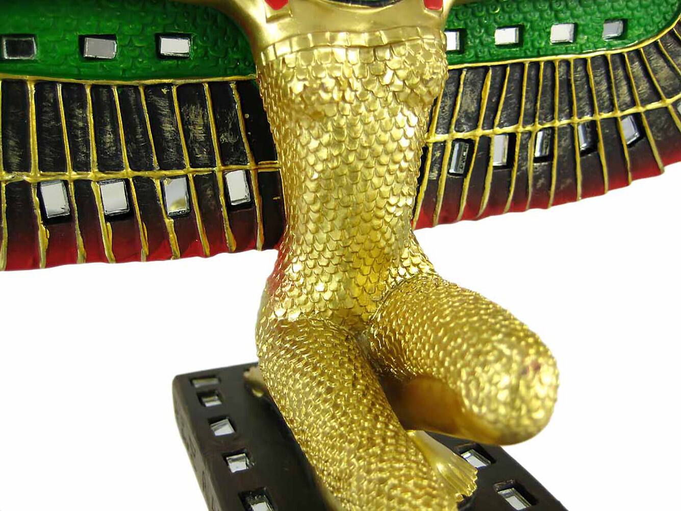 Alt View 4. Zeckos - Winged Isis Egyptian Goddess Statue Deity Mythology - Brown.