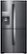 Front Zoom. Samsung - 22.1 Cu. Ft. 4-Door Flex French Door Counter-Depth Fingerprint Resistant Refrigerator with Food ShowCase - Black Stainless Steel.