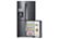 Alt View Zoom 5. Samsung - 22.1 Cu. Ft. 4-Door Flex French Door Counter-Depth Fingerprint Resistant Refrigerator with Food ShowCase - Black Stainless Steel.