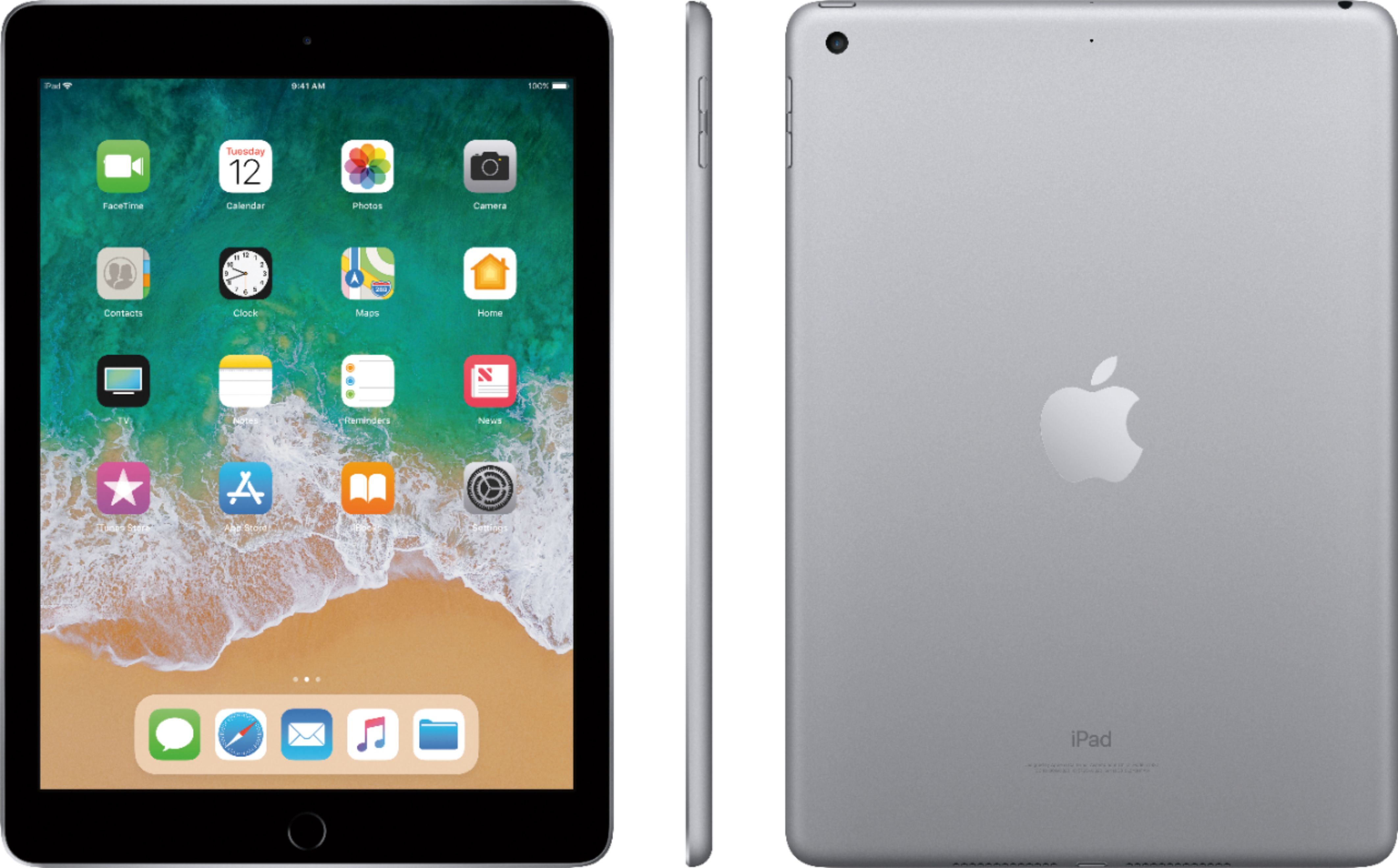 Best Buy: Apple iPad (5th generation) with WiFi 32GB Space Gray ...