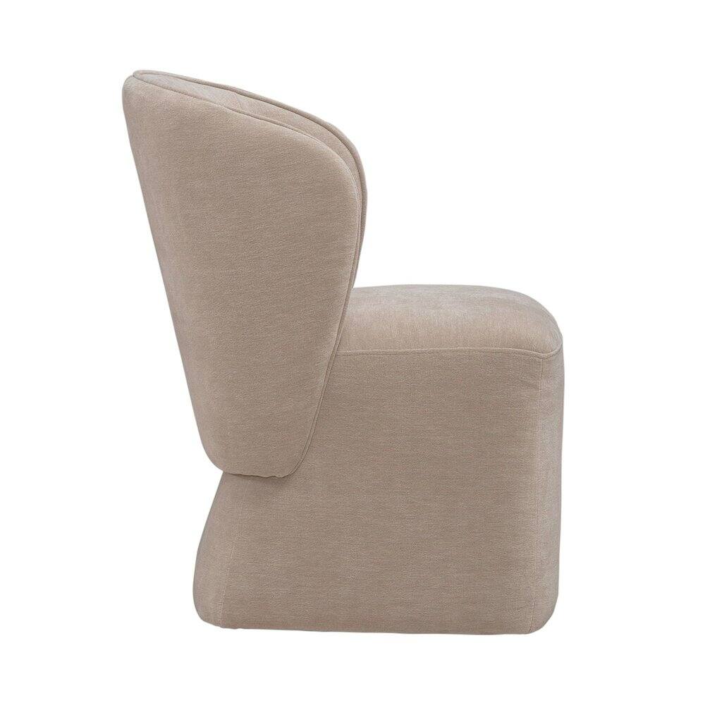 Alt View 2. Liberty Furniture Industries - Accent Dining Chair with Castors - Rounded Arm - Wicker Upholstry - Brown.