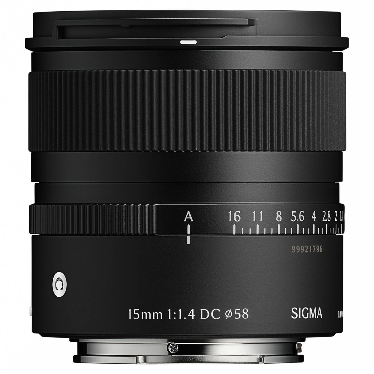 A I  
16 11 8 5.6 4 2.8 21  
99921796  
15mm 1:1.4 DC φ58  
SIGMA