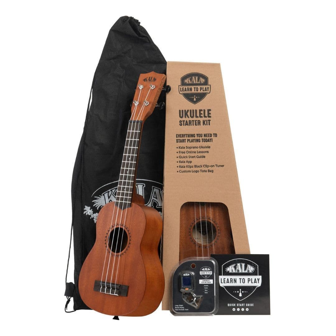 Kala - Learn To Play Ukulele Starter Kit Nickel Fret Update