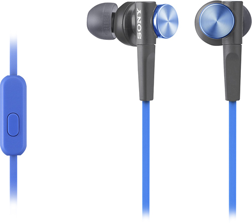 Sony - MDRXB50 Wired Earbud Headphones - Blue