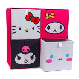 Ukonic - Sanrio Hello Kitty and Friends 11-Inch Storage Bins | Set of 4 - Pink