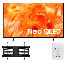 Samsung - QN50QN70HAFXZA 50" Smart TV with Walts XL-FULL-MOTION-MOUNT and Amber 3-OUTLET-SURGE Surge Protector (2026)