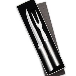 Rada - 2 Piece Carving Set in Gift Box, Handles - Silver