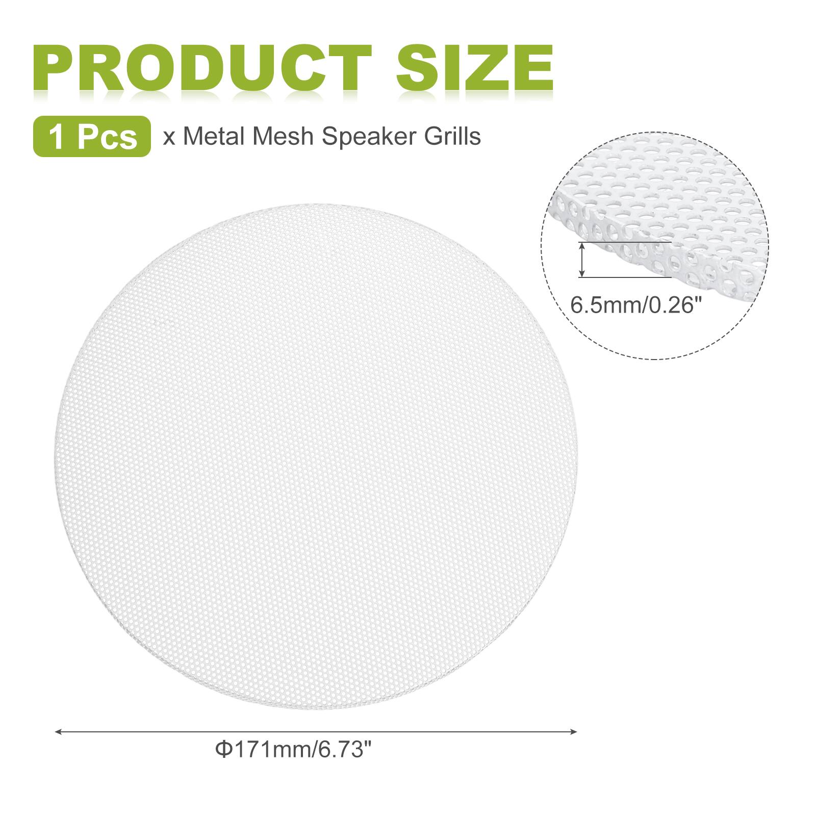 PRODUCT SIZE  
1 Pcs x Metal Mesh Speaker Grills  
6.5mm/0.26"  
171mm/6.73"