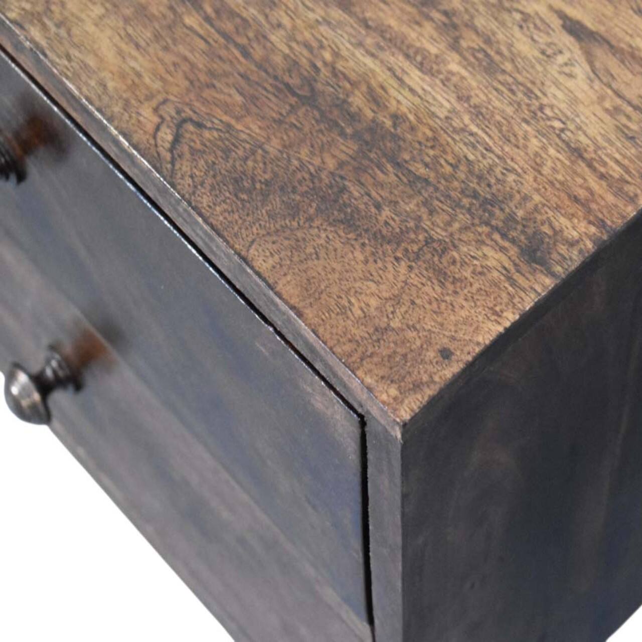 Alt View 2. Artisan Furniture - Artisan Furniture Solid Wood California Walnut Two Drawer Bedside, Brown - Brown.