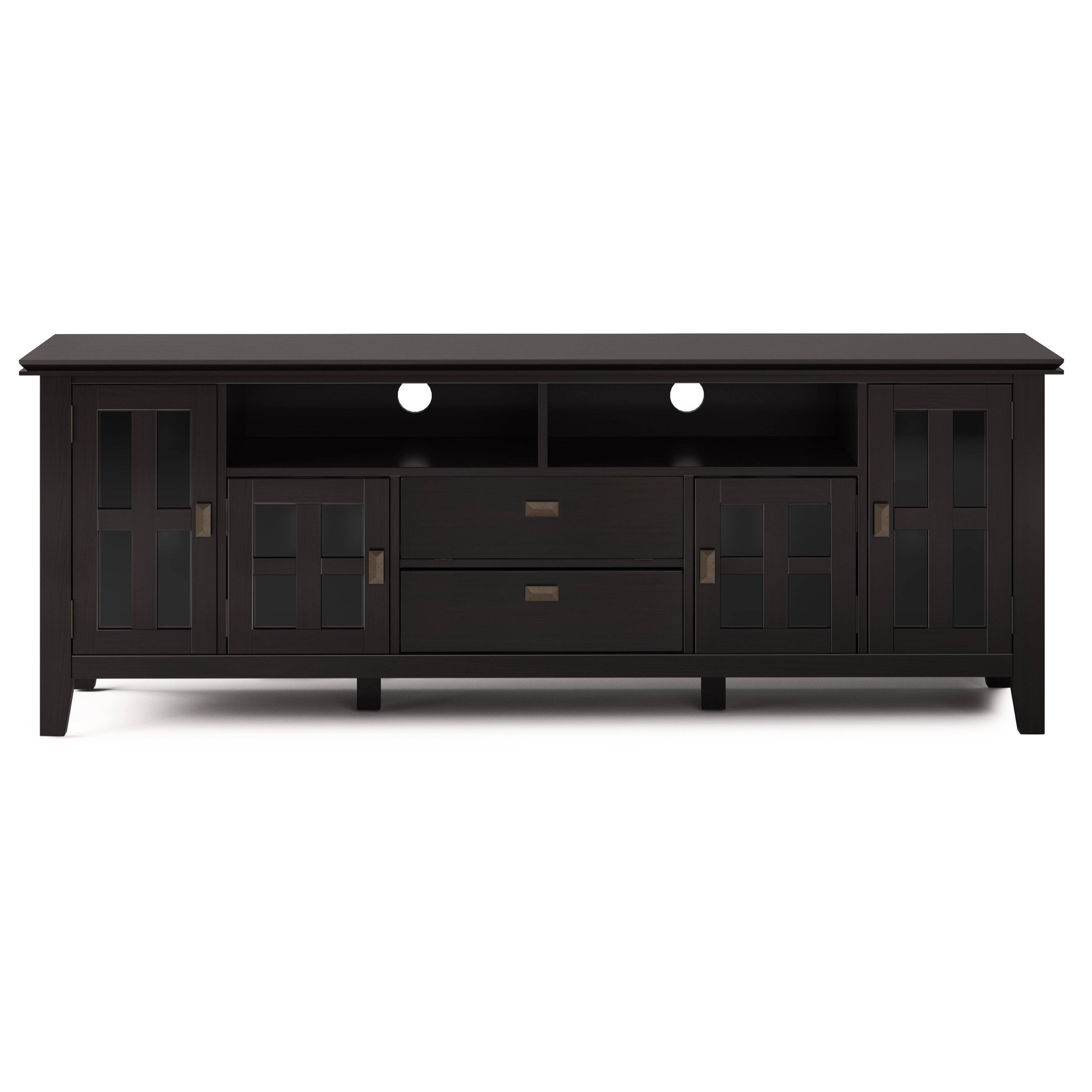 Alt View 7. Simpli Home - Artisan SOLID WOOD 72 inch TV Media Stand in Hickory Brown For TVs up to 80 inches - Hickory Brown.