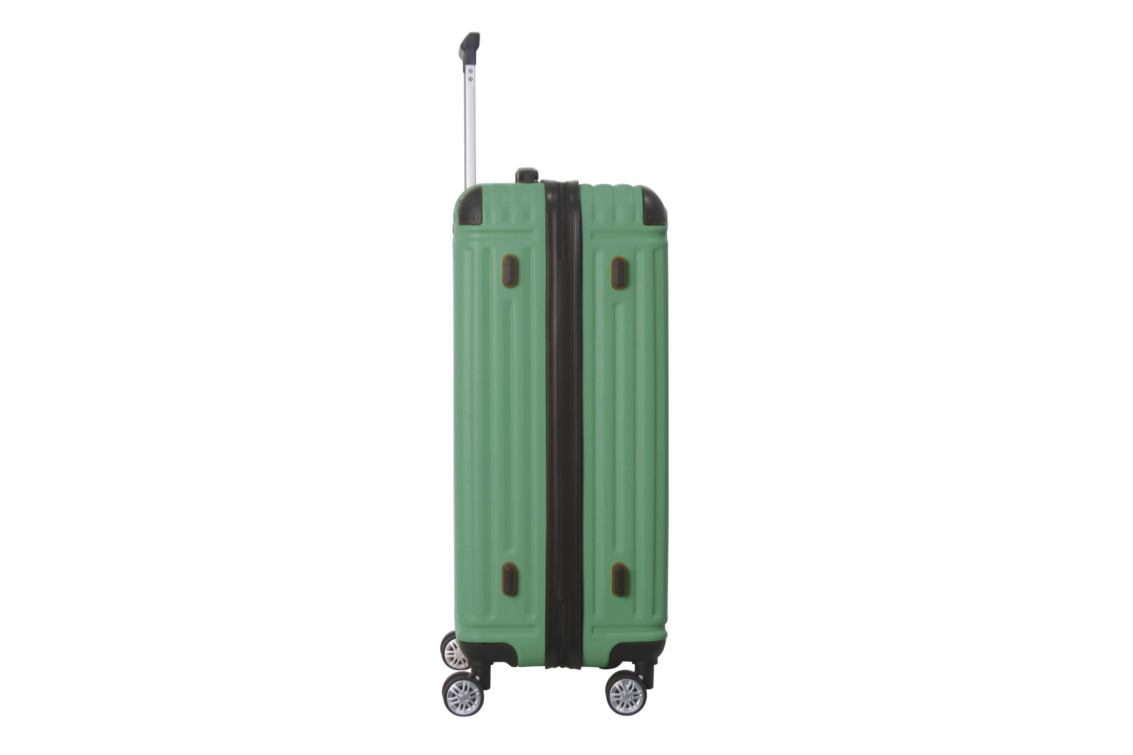 Alt View 10. Bestier - 3-Piece ABS Hardshell Luggage Set (20”/24”/28”) with TSA Lock, Silent Spinner Wheels & Telescopic Handle - Green.