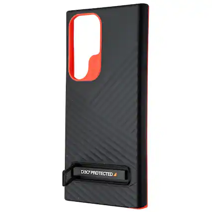 ZAGG - Gear4 Battersea Kickstand Case for Samsung Galaxy S23 Ultra - /Red - Black