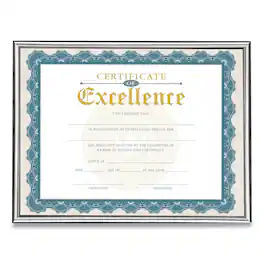 Victory Multimedia - U-Channel Document Frame 8.5 X 11 Silver