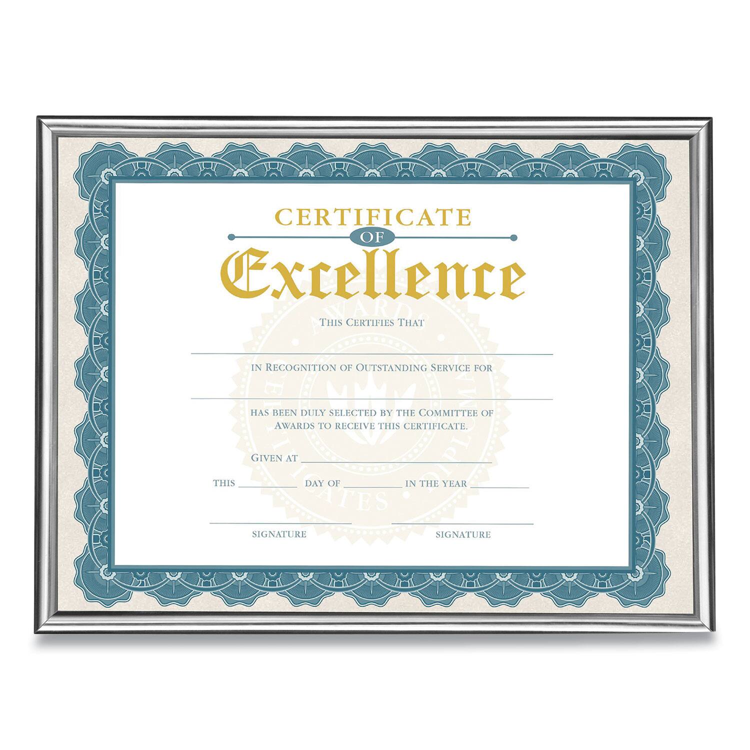 CERTIFICATE OF Excellence

THIS CERTIFIES THAT

IN RECOGNITION OF OUTSTANDING SERVICE FOR

HAS BEEN DULY SELECTED BY THE COMMITTEE OF AWARDS TO RECEIVE THIS CERTIFICATE

GIVEN AT

THIS DAY OF ______ IN THE YEAR ______

SIGNATURE

SIGNATURE