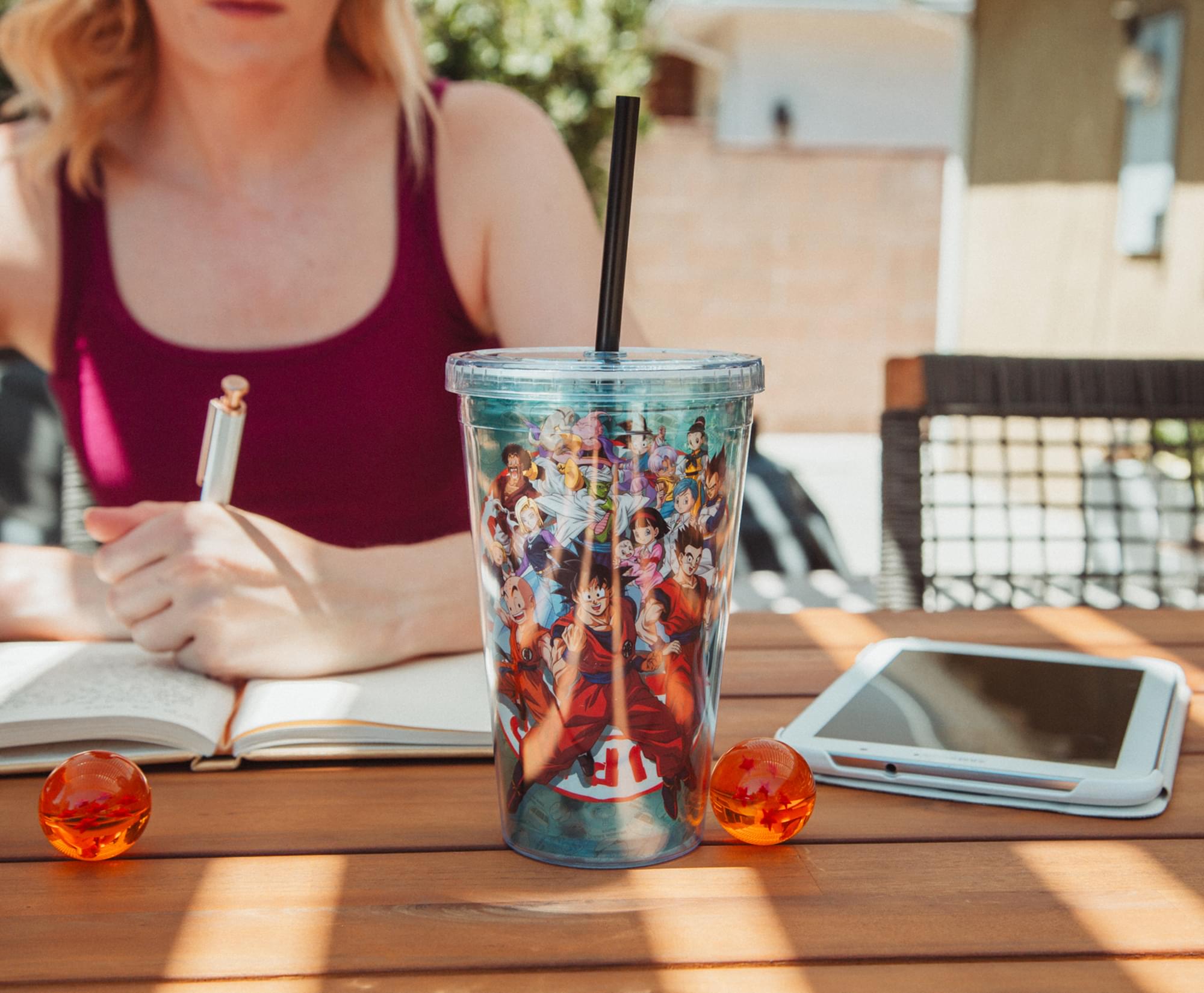 Alt View 5. Just Funky - Dragon Ball Super Characters 16-Ounce Carnival Cup With Lid and Straw - Blue.