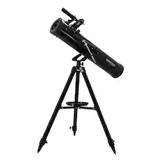 Front. Vivitar - Vivitar Stars and Beyond 175x/262x/525x Reflector Telescope in Black with Bonus Star Chart - Black.
