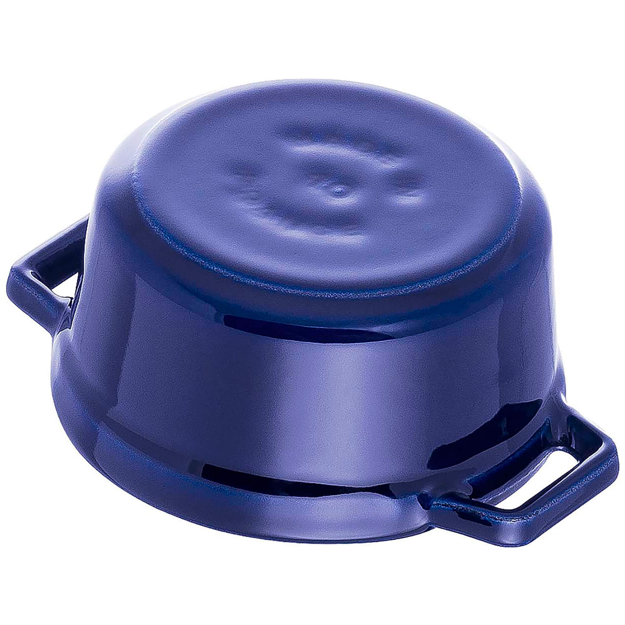 Alt View 2. Staub - Staub Cast Iron 0.25-qt Mini Round Cocotte - Dark Blue - Dark Blue.