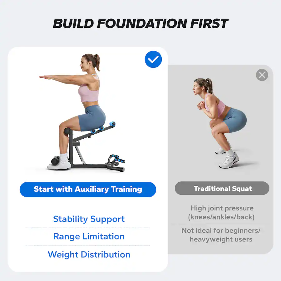 Merach Machine Workout Routine MERACH New Deep Squat Workout Machine Adjustable Glutes Trainer ...