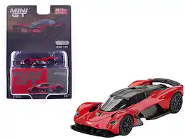 Mini GT - Aston Martin Valkyrie Hyper with Carbon Top Limited Edition to 3960 pieces Worldwide 1/64 - Red