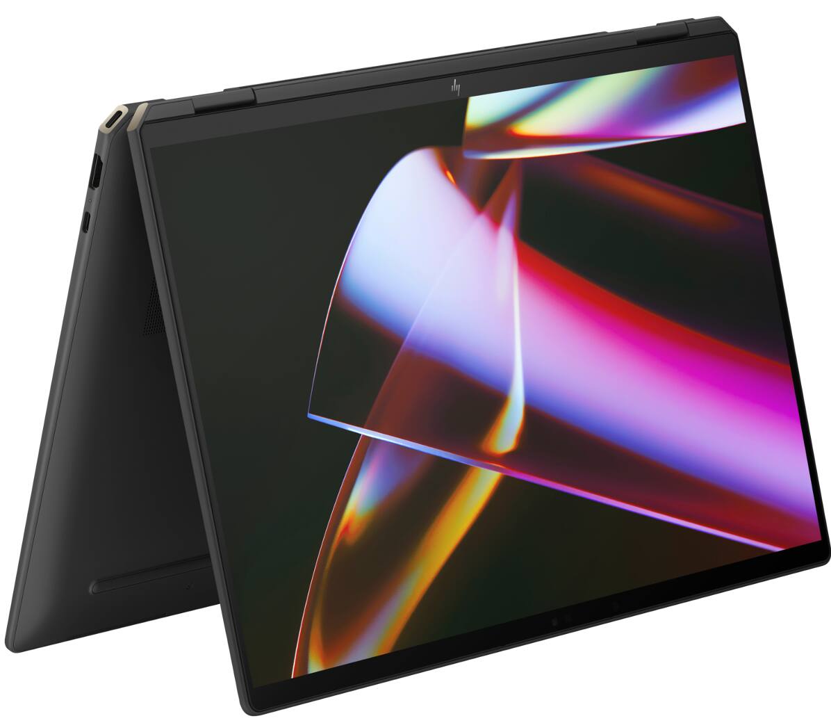 Alt View 1. HP - HP Spectre x360 2-in-1 Laptop 16.0 2.8K Display (Intel Ultra 7-155H, 32GB LPDDR5X, 1TB PCIe SSD, Win 11 Pro) - Nightfall Black.