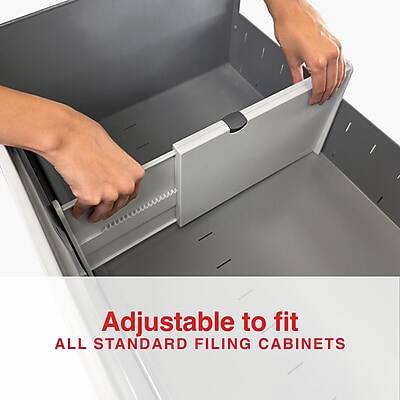 Adjustable to fit ALL STANDARD FILING CABINETS