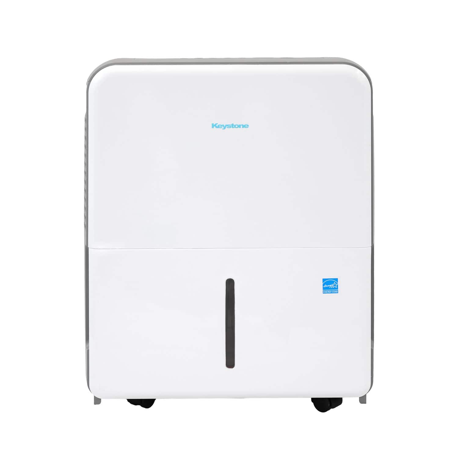 Keystone - 50-Pint 6.35 Quart Dehumidifier with Built-In Pump - White