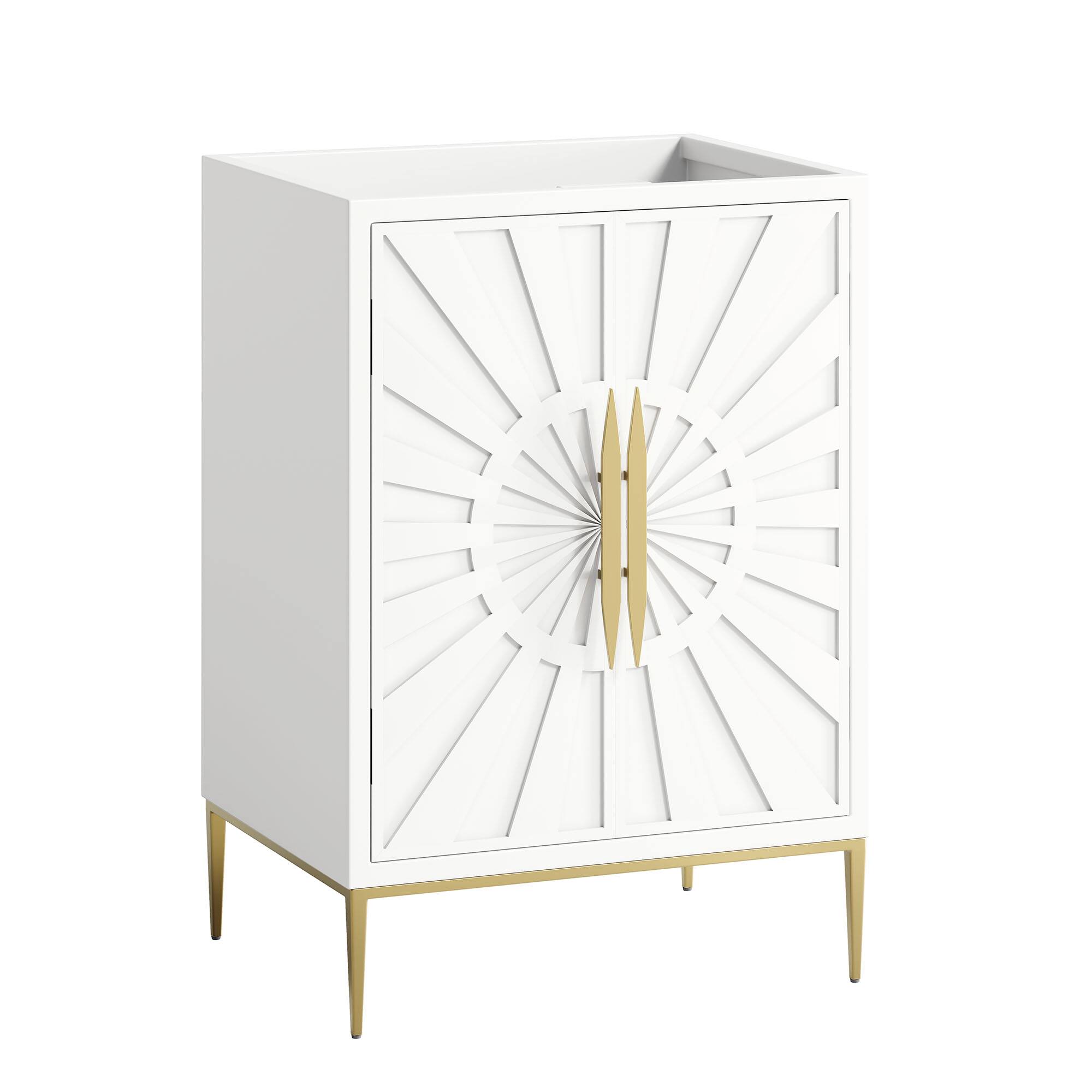 Angle. Modway - Awaken 24" Bathroom Vanity Cabinet by Modway - White.