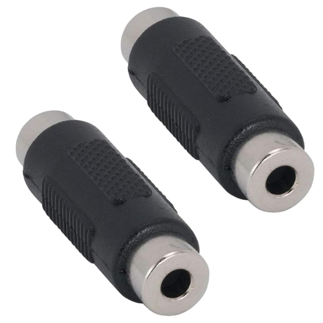 Front. Sanoxy - Sanoxy (2-Pack) 3.5mm Stereo Female to Female Coupler - Black.