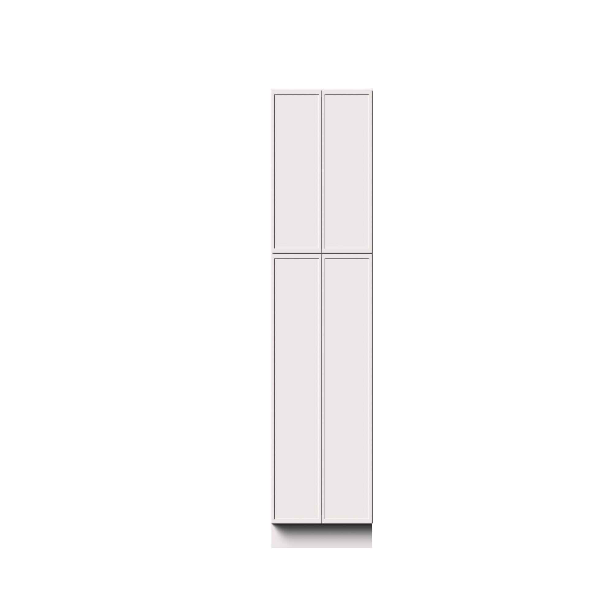 Alt View 1. Boyel Living - 30-in W x 84-in H x 27-in D Slim Shaker RTA Kitchen Pantry Tall Cabinet with Soft-Close - Snow White.