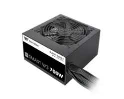 Thermaltake - Smart W3 700W 80Plus Certified ATX v3.1 Spec Power Supply - Black - Front_Zoom