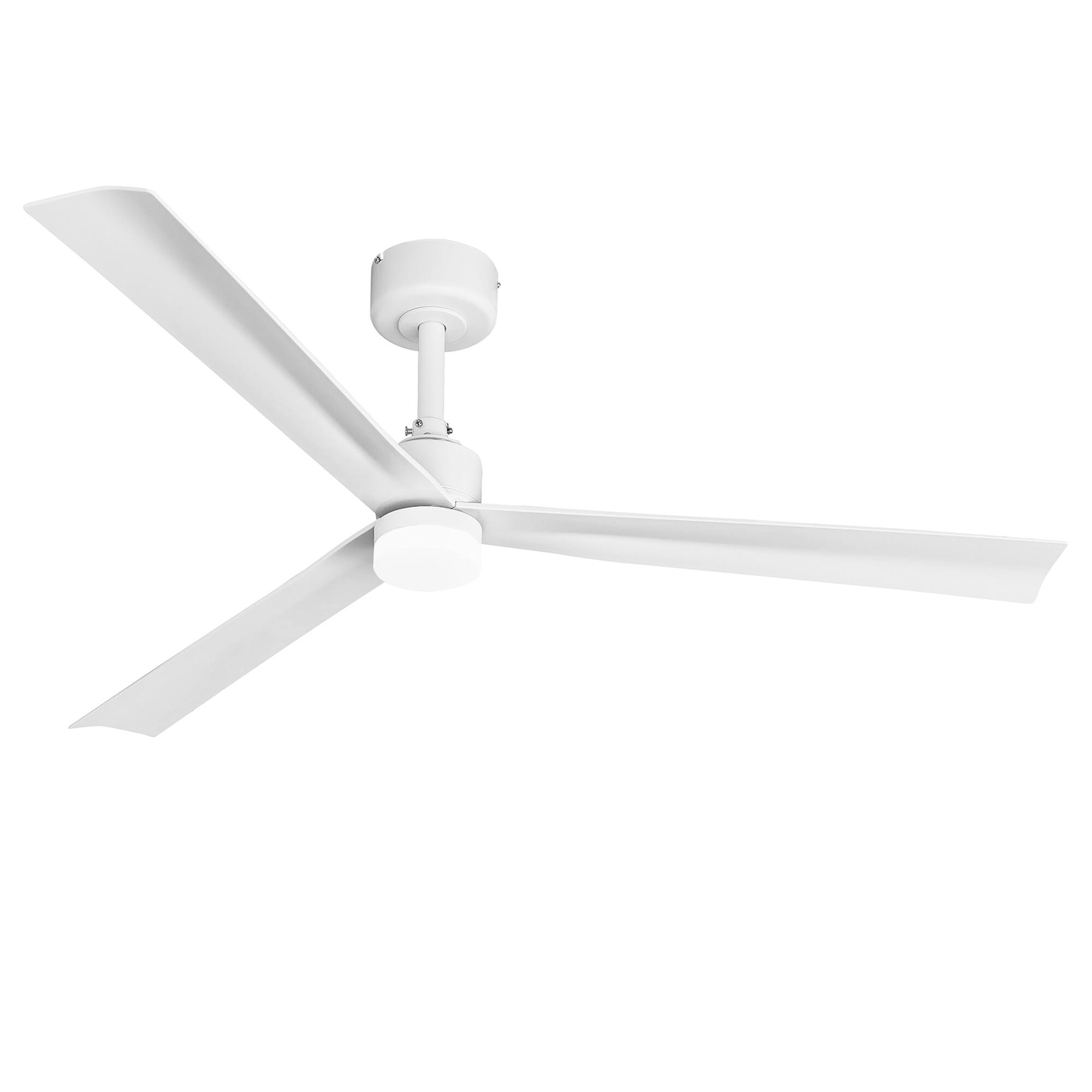 Alt View 2. Parrot Uncle - 50" Modern White 3CCT Integrated LED Ceiling Fan with Light and Remote - White.