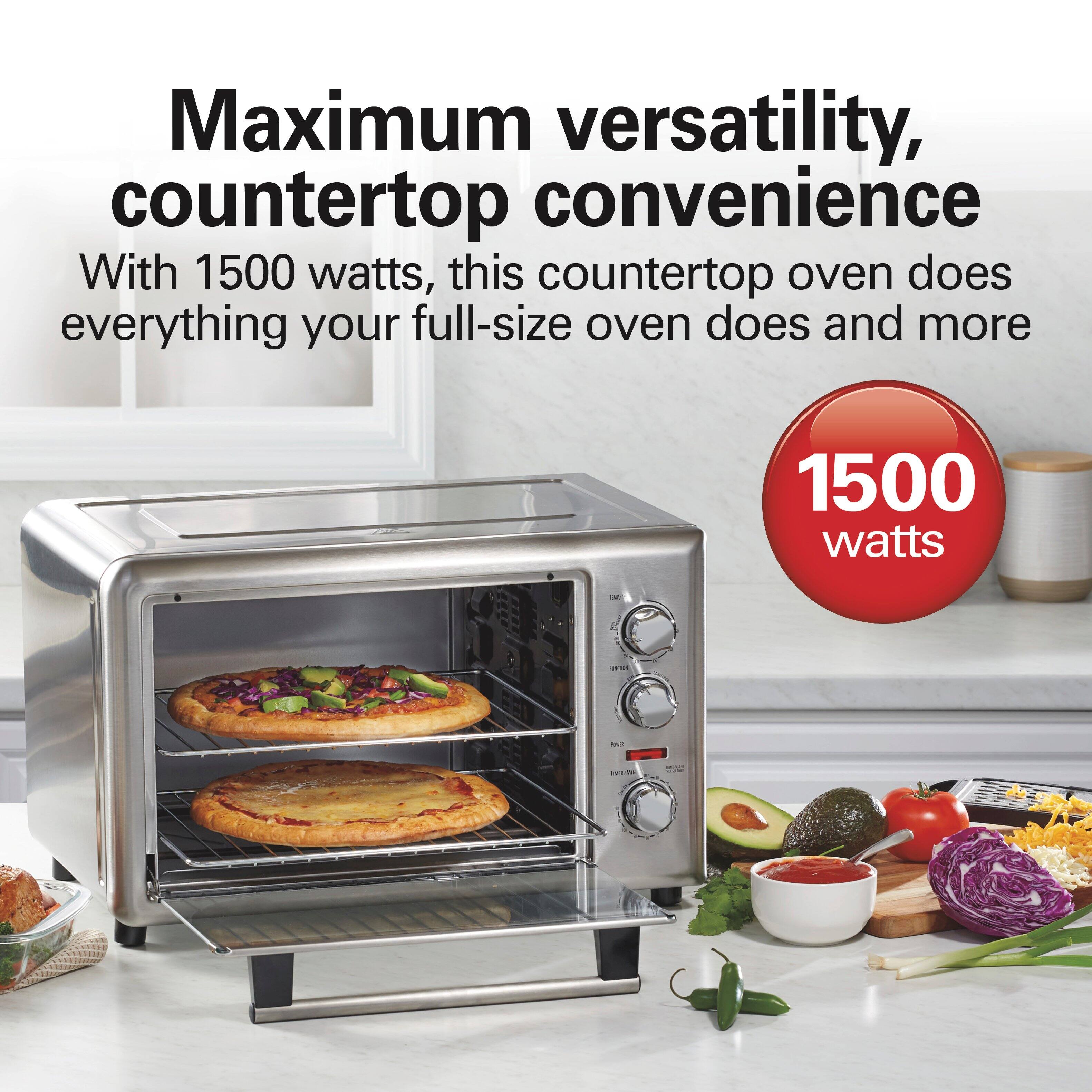 Maximum versatility, countertop convenience

With 1500 watts, this countertop oven does everything your full-size oven does and more

1500 watts