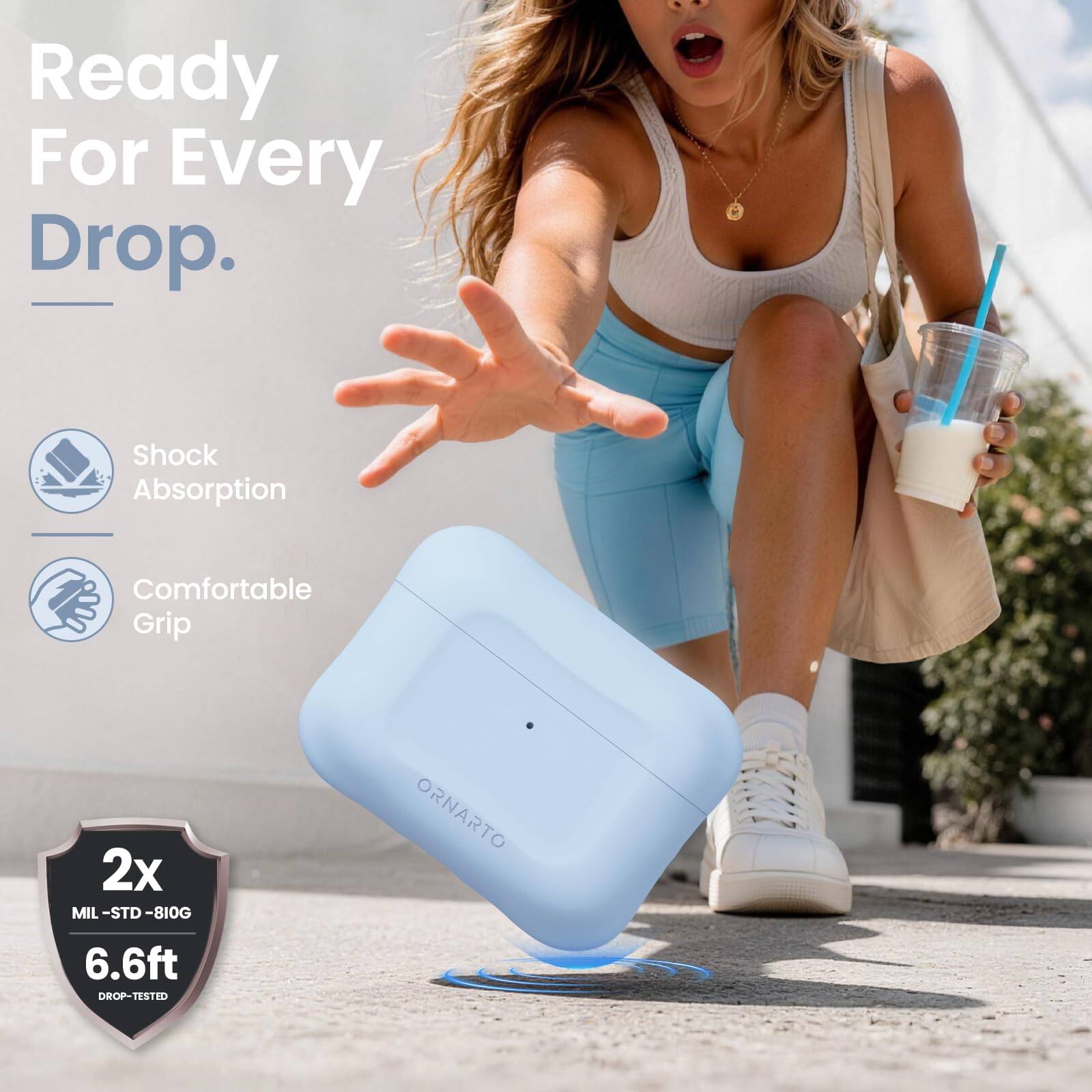 Ready For Every Drop.  
Shock Absorption  
Comfortable Grip  
2x MIL-STD-810G  
6.6ft DROP-TESTED