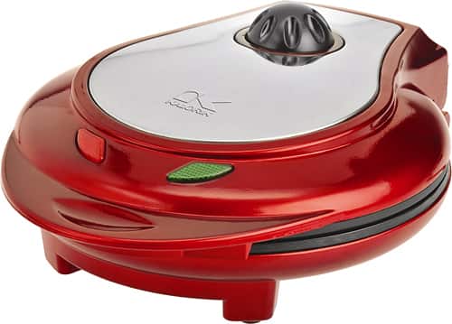 Angle. Kalorik - Heart Waffle Maker - Red.