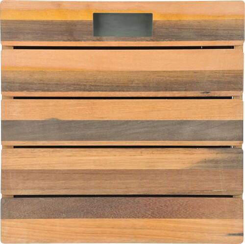 Front Standard. Kalorik - Digital Bathroom Scale - Natural Wood.